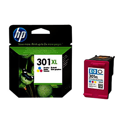 HP 301XL Inkjet Cartridge, Tri-Colour, CH562EE
